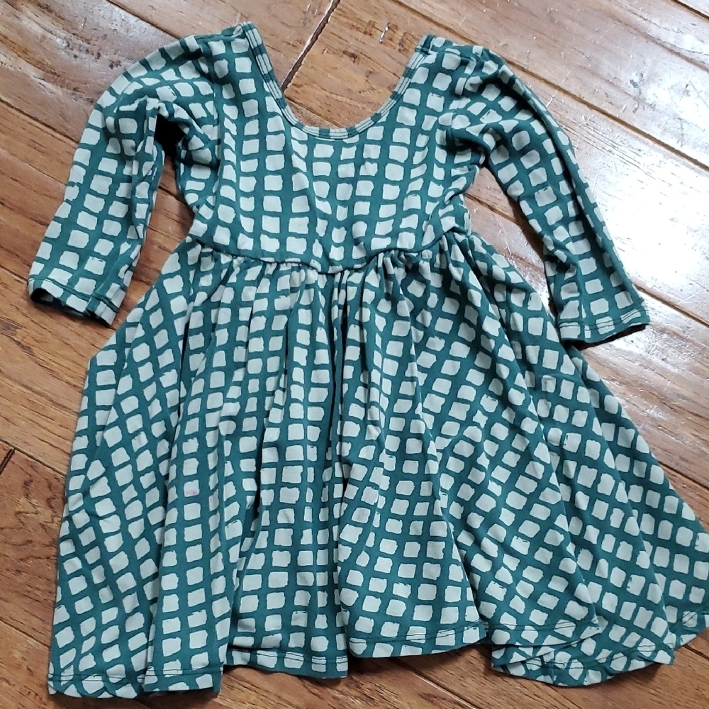 Alice + Ames Green Square Ballet Dress